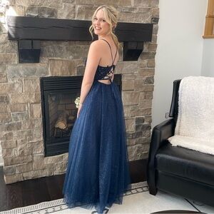 Sharleez Bridal Deep Blue Prom Gown
